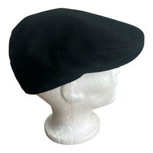 Gottmann Wool Blend Black Flat Cap Made in Hungary